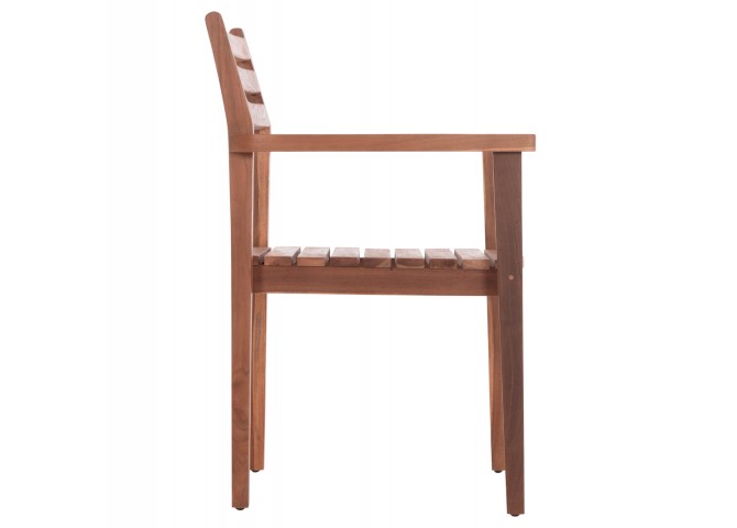 ΠΟΛΥΘΡΟΝΑ KEMPO HM6358 ΞΥΛΟ TEAK ΣΕ ΦΥΣΙΚΟ--58x58,5x88Υεκ.