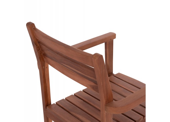 ΠΟΛΥΘΡΟΝΑ KEMPO HM6358 ΞΥΛΟ TEAK ΣΕ ΦΥΣΙΚΟ--58x58,5x88Υεκ.