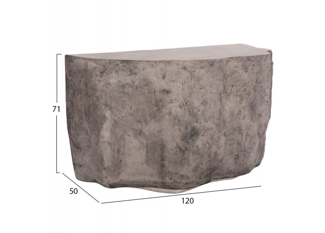 ΚΟΝΣΟΛΑ ΒΡΑΧΟΣ INTERON HM18152.03 FIBER CEMENT ΣΕ ΓΚΡΙ--120x50x71Υεκ.