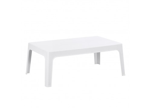 ΤΡΑΠΕΖΑΚΙ ΟΡΘΟΓΩΝΙΟ SLEEK HM6367.01 ΠΟΛΥΠΡΟΠΥΛΕΝΙΟ ΣΕ ΛΕΥΚΟ 99x59.5x39.5Υεκ.