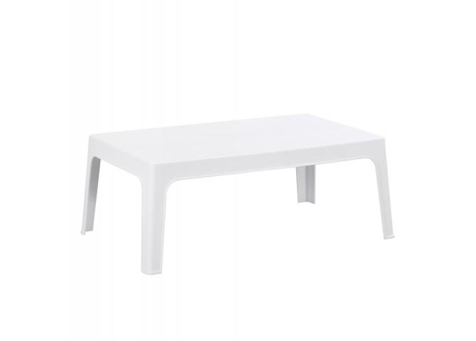 ΤΡΑΠΕΖΑΚΙ ΟΡΘΟΓΩΝΙΟ SLEEK HM6367.01 ΠΟΛΥΠΡΟΠΥΛΕΝΙΟ ΣΕ ΛΕΥΚΟ 99x59.5x39.5Υεκ.