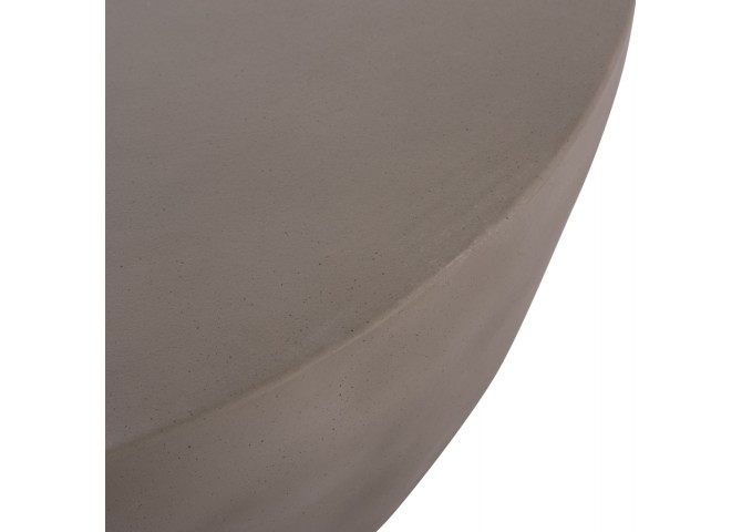 ΤΡΑΠΕΖΙ ΣΑΛΟΝΙΟΥ ΣΤΡΟΓΓΥΛΟ ALLAN HM18162.03 FIBER CEMENT ΣΕ ΓΚΡΙ--Φ92x49Υεκ.