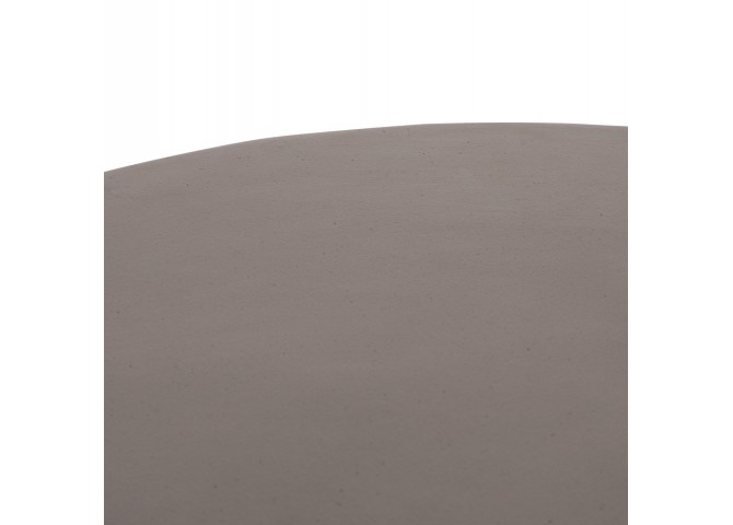 ΤΡΑΠΕΖΙ ΣΑΛΟΝΙΟΥ ΣΤΡΟΓΓΥΛΟ ALLAN HM18162.03 FIBER CEMENT ΣΕ ΓΚΡΙ--Φ92x49Υεκ.
