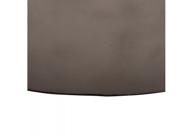 ΤΡΑΠΕΖΙ ΣΑΛΟΝΙΟΥ ΣΤΡΟΓΓΥΛΟ ALLAN HM18162.03 FIBER CEMENT ΣΕ ΓΚΡΙ--Φ92x49Υεκ.