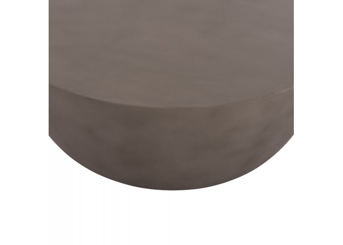 ΤΡΑΠΕΖΙ ΣΑΛΟΝΙΟΥ ΣΤΡΟΓΓΥΛΟ ALLAN HM18162.03 FIBER CEMENT ΣΕ ΓΚΡΙ--Φ92x49Υεκ.