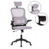 ΚΑΡΕΚΛΑ ΓΡΑΦΕΙΟΥ BASTON HM18236.02 ΓΚΡΙ MESH & ΜΑΥΡΟ PP ΣΚΕΛΕΤΟΣ 64x60x127Υεκ.