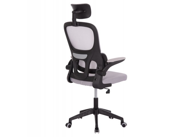 ΚΑΡΕΚΛΑ ΓΡΑΦΕΙΟΥ BASTON HM18236.02 ΓΚΡΙ MESH & ΜΑΥΡΟ PP ΣΚΕΛΕΤΟΣ 64x60x127Υεκ.