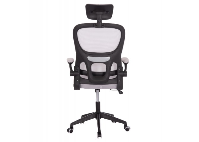 ΚΑΡΕΚΛΑ ΓΡΑΦΕΙΟΥ BASTON HM18236.02 ΓΚΡΙ MESH & ΜΑΥΡΟ PP ΣΚΕΛΕΤΟΣ 64x60x127Υεκ.