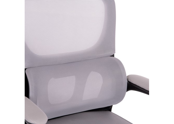 ΚΑΡΕΚΛΑ ΓΡΑΦΕΙΟΥ BASTON HM18236.02 ΓΚΡΙ MESH & ΜΑΥΡΟ PP ΣΚΕΛΕΤΟΣ 64x60x127Υεκ.