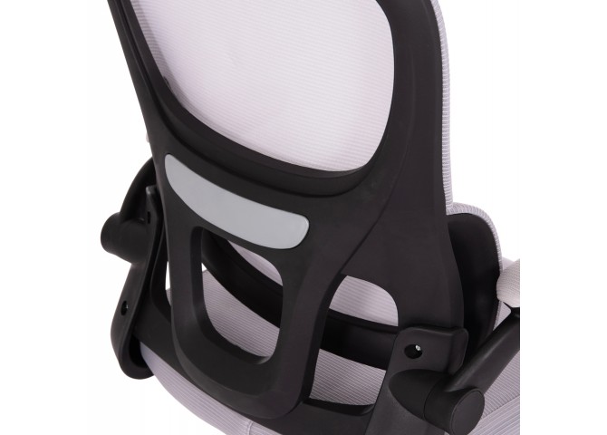 ΚΑΡΕΚΛΑ ΓΡΑΦΕΙΟΥ BASTON HM18236.02 ΓΚΡΙ MESH & ΜΑΥΡΟ PP ΣΚΕΛΕΤΟΣ 64x60x127Υεκ.