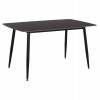 ΤΡΑΠΕΖΙ RAVEN HM18149.02 ΚΕΡΑΜΙΚΟ TOP ΑΝΘΡΑΚΙ ΜΑΡΜΑΡΟ-ΜΑΥΡΟ ΜΕΤΑΛΛΟ 140x80x74Υεκ.