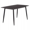 ΤΡΑΠΕΖΙ RAVEN HM18149.02 ΚΕΡΑΜΙΚΟ TOP ΑΝΘΡΑΚΙ ΜΑΡΜΑΡΟ-ΜΑΥΡΟ ΜΕΤΑΛΛΟ 140x80x74Υεκ.