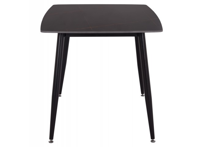 ΤΡΑΠΕΖΙ RAVEN HM18149.02 ΚΕΡΑΜΙΚΟ TOP ΑΝΘΡΑΚΙ ΜΑΡΜΑΡΟ-ΜΑΥΡΟ ΜΕΤΑΛΛΟ 140x80x74Υεκ.