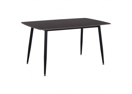 ΤΡΑΠΕΖΙ RAVEN HM18149.02 ΚΕΡΑΜΙΚΟ TOP ΑΝΘΡΑΚΙ ΜΑΡΜΑΡΟ-ΜΑΥΡΟ ΜΕΤΑΛΛΟ 140x80x74Υεκ.