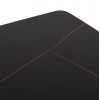 ΤΡΑΠΕΖΙ RAVEN HM18149.02 ΚΕΡΑΜΙΚΟ TOP ΑΝΘΡΑΚΙ ΜΑΡΜΑΡΟ-ΜΑΥΡΟ ΜΕΤΑΛΛΟ 140x80x74Υεκ.