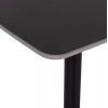 ΤΡΑΠΕΖΙ RAVEN HM18149.02 ΚΕΡΑΜΙΚΟ TOP ΑΝΘΡΑΚΙ ΜΑΡΜΑΡΟ-ΜΑΥΡΟ ΜΕΤΑΛΛΟ 140x80x74Υεκ.