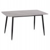 ΤΡΑΠΕΖΙ RAVEN HM18149.13 ΚΕΡΑΜΙΚΟ TOP ΓΚΡΙ ΜΑΡΜΑΡΟ-ΜΑΥΡΟ ΜΕΤΑΛΛΟ 140x80x74Υεκ.