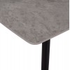 ΤΡΑΠΕΖΙ RAVEN HM18149.13 ΚΕΡΑΜΙΚΟ TOP ΓΚΡΙ ΜΑΡΜΑΡΟ-ΜΑΥΡΟ ΜΕΤΑΛΛΟ 140x80x74Υεκ.