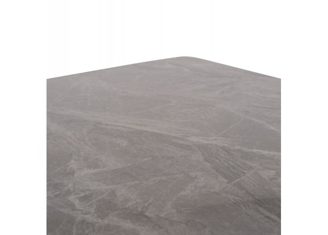 ΤΡΑΠΕΖΙ RAVEN HM18149.13 ΚΕΡΑΜΙΚΟ TOP ΓΚΡΙ ΜΑΡΜΑΡΟ-ΜΑΥΡΟ ΜΕΤΑΛΛΟ 140x80x74Υεκ.