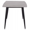 ΤΡΑΠΕΖΙ RAVEN HM18149.13 ΚΕΡΑΜΙΚΟ TOP ΓΚΡΙ ΜΑΡΜΑΡΟ-ΜΑΥΡΟ ΜΕΤΑΛΛΟ 140x80x74Υεκ.