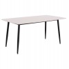ΤΡΑΠΕΖΙ RAVEN HM18150.01 ΚΕΡΑΜΙΚΟ TOP ΛΕΥΚΟ ΜΑΡΜΑΡΟ-ΜΑΥΡΟ ΜΕΤΑΛΛΟ 160x80x74Υεκ.