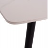 ΤΡΑΠΕΖΙ RAVEN HM18150.01 ΚΕΡΑΜΙΚΟ TOP ΛΕΥΚΟ ΜΑΡΜΑΡΟ-ΜΑΥΡΟ ΜΕΤΑΛΛΟ 160x80x74Υεκ.