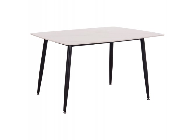 ΤΡΑΠΕΖΙ RAVEN HM18149.01 ΚΕΡΑΜΙΚΟ TOP ΜΕ ΟΨΗ ΛΕΥΚΟ ΜΑΡΜΑΡΟ 140x80x74Υεκ.