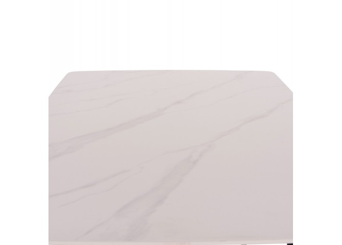 ΤΡΑΠΕΖΙ RAVEN HM18149.01 ΚΕΡΑΜΙΚΟ TOP ΜΕ ΟΨΗ ΛΕΥΚΟ ΜΑΡΜΑΡΟ 140x80x74Υεκ.