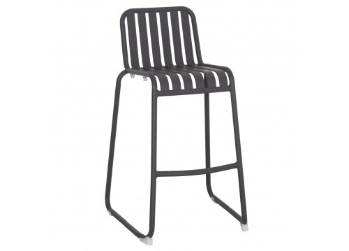 ΣΚΑΜΠΟ ΜΠΑΡ ΑΛΟΥΜΙΝΙΟΥ RACHEL HM6341.01 ΓΚΡΙ 47x56,5x98,5Υεκ.