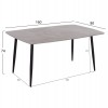 ΤΡΑΠΕΖΙ RAVEN HM18150.13 ΚΕΡΑΜΙΚΟ TOP ΜΕ ΟΨΗ ΓΚΡΙ ΜΑΡΜΑΡΟ 160x80x74Υεκ.