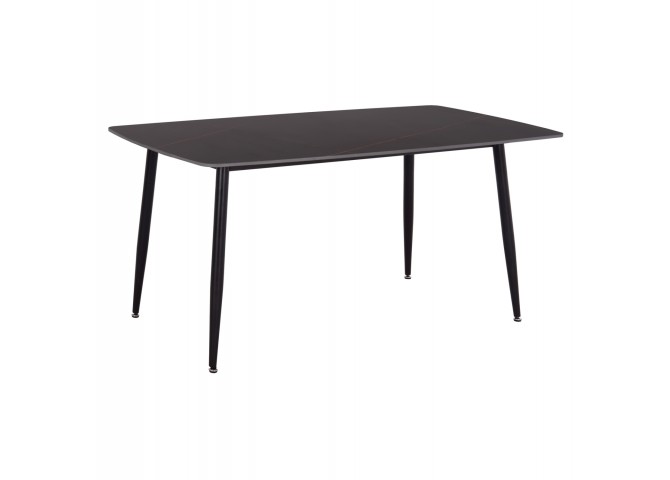 ΤΡΑΠΕΖΙ RAVEN HM18150.02 ΚΕΡΑΜΙΚΟ TOP ΜΕ ΟΨΗ ΜΑΥΡΟ ΜΑΡΜΑΡΟ 160x80x74Υεκ.
