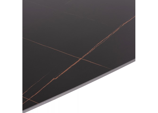 ΤΡΑΠΕΖΙ RAVEN HM18150.02 ΚΕΡΑΜΙΚΟ TOP ΜΕ ΟΨΗ ΜΑΥΡΟ ΜΑΡΜΑΡΟ 160x80x74Υεκ.