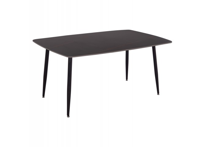 ΤΡΑΠΕΖΙ RAVEN HM18150.02 ΚΕΡΑΜΙΚΟ TOP ΜΕ ΟΨΗ ΜΑΥΡΟ ΜΑΡΜΑΡΟ 160x80x74Υεκ.