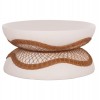 ΤΡΑΠΕΖΙ ΣΑΛΟΝΙΟΥ ANNA HM18157.02 FIBER CEMENT ΛΕΥΚΟ-ΦΥΣΙΚΟ RATTAN--Φ92x44.5Υεκ