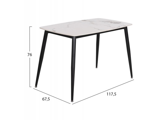 ΣΕΤ ΤΡΑΠΕΖΑΡΙΑΣ 5ΤΜΧ LATRELL HM21192 ΤΡΑΠΕΖΙ ΚΕΡΑΜΙΚΟ TOP-ΒΕΛΟΥΔΟ ΓΚΡΙ ΚΑΡΕΚΛΕΣ