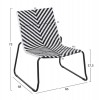 ΣΕΤ LOUNGE 3TMX ΕΞ.ΧΩΡΟΥ PONY HM21193.02 ΜΕΤΑΛΛΟ ΚΑΙ ΣΥΝΘ.RATTAN ΣΕ ΛΕΥΚΟ-ΜΑΥΡΟ