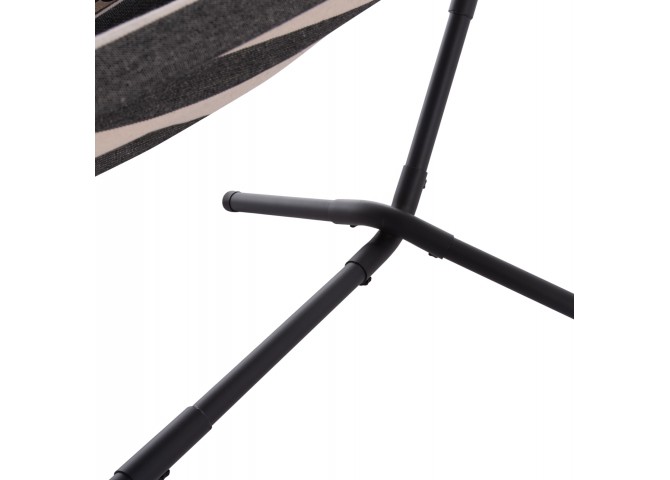 ΑΙΩΡΑ CRAVE HM6304.03 ΑΝΘΡΑΚΙ ΜΕΤΑΛ. ΣΚΕΛΕΤΟΣ--ΜΠΛΕ ΠΑΝΙ ΜΕ ΛΕΥΚΗ ΡΙΓΑ 265x93x105Υεκ