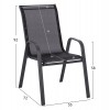 ΣΕΤ ΤΡΑΠΕΖΑΡΙΑΣ 5ΤΜΧ HM5193.13 ΜΕΤΑΛΛΙΚO ΜΕ 4 ΚΑΡΕΚΛΕΣ & ΤΡΑΠΕΖΙ 110x60 ΜΑΥΡΟ