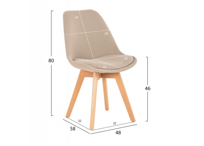 ΣΕΤ ΤΡΑΠΕΖΑΡΙΑΣ 5ΤΜΧ VEGAS HM21180 MDF TOP ΣΕ ΦΥΣΙΚΟ--ΥΦΑΣΜΑ ΜΠΕΖ