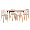 ΣΕΤ ΤΡΑΠΕΖΑΡΙΑΣ 5ΤΜΧ VANESSA HM21181 MDF TOP ΣΕ ΦΥΣΙΚΟ-ΣΚΕΛΕΤΟΣ ΣΕ ΦΥΣΙΚΟ