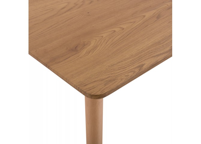 ΣΕΤ ΤΡΑΠΕΖΑΡΙΑΣ 5ΤΜΧ LUCIEN HM21183 MDF TOP & ΞΥΛΟ ΟΞΙΑΣ ΣΕ ΦΥΣΙΚΟ ΧΡΩΜΑ