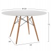 ΣΕΤ ΤΡΑΠΕΖΑΡΙΑΣ 5ΤΜΧ MAGGIE HM21186 MDF TOP & ΠΟΛΥΠΡΟΠΥΛΕΝΙΟ ΣΕ ΛΕΥΚΟ ΧΡΩΜΑ