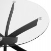 ΣΕΤ ΤΡΑΠΕΖΑΡΙΑΣ 5ΤΜΧ LADY HM21199.01 ΓΥΑΛΙ--ΜΕΤΑΛΛΟ ΣΕ ΜΑΥΡΟ & ΒΕΛΟΥΔΟ ΓΚΡΙ