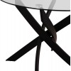 ΣΕΤ ΤΡΑΠΕΖΑΡΙΑΣ 5ΤΜΧ LADY HM21199.01 ΓΥΑΛΙ--ΜΕΤΑΛΛΟ ΣΕ ΜΑΥΡΟ & ΒΕΛΟΥΔΟ ΓΚΡΙ
