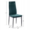 ΣΕΤ ΤΡΑΠΕΖΑΡΙΑΣ 5ΤΜΧ LADY HM21199.03 ΓΥΑΛΙ--ΜΕΤΑΛΛΟ ΣΕ ΜΑΥΡΟ & ΒΕΛΟΥΔΟ ΚΥΠΑΡΙΣΣΙ