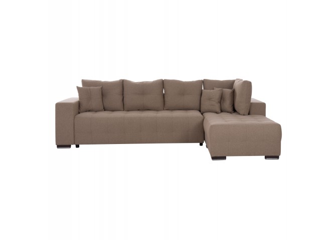 ΓΩΝΙΑΚΟΣ ΚΑΝΑΠΕΣ-ΚΡΕΒΑΤΙ ΜΕ ΑΠΟΘ.ΧΩΡΟ TRENDSTON HM3302.03R ΜΠΕΖ ΥΦΑΣΜΑ 298x177x95Υεκ