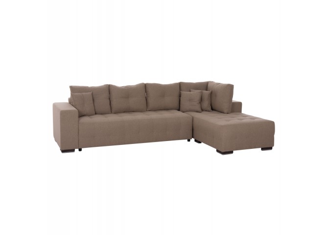 ΓΩΝΙΑΚΟΣ ΚΑΝΑΠΕΣ-ΚΡΕΒΑΤΙ ΜΕ ΑΠΟΘ.ΧΩΡΟ TRENDSTON HM3302.03R ΜΠΕΖ ΥΦΑΣΜΑ 298x177x95Υεκ