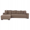 ΓΩΝΙΑΚΟΣ ΚΑΝΑΠΕΣ-ΚΡΕΒΑΤΙ ΜΕ ΑΠΟΘ.ΧΩΡΟ TRENDSTON HM3302.03L ΜΠΕΖ ΥΦΑΣΜΑ 298x177x95Υεκ