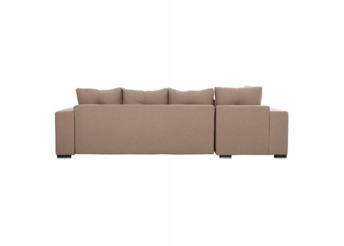 ΓΩΝΙΑΚΟΣ ΚΑΝΑΠΕΣ-ΚΡΕΒΑΤΙ ΜΕ ΑΠΟΘ.ΧΩΡΟ TRENDSTON HM3302.03L ΜΠΕΖ ΥΦΑΣΜΑ 298x177x95Υεκ