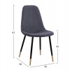 ΣΕΤ ΤΡΑΠΕΖΑΡΙΑΣ 5ΤΜΧ ALIZA HM11196.01 MDF TOP-ΒΕΛΟΥΔΟ ΓΚΡΙ & ΜΕΤΑΛΛΟ ΜΑΥΡΟ